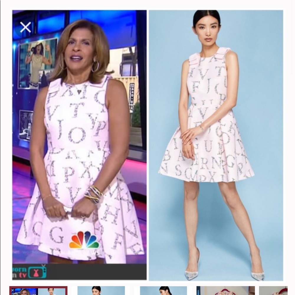 Ted Baker London | Pink Zowey Floral Bow Skater Dress